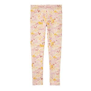 CARTERS UEC Girls Size 6 Winter Woodland Leggings  Purple Cream Yellow Stretch